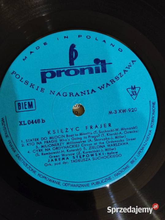 1968 Jarema Stępowski Księżyc frajer Płyta Kielce