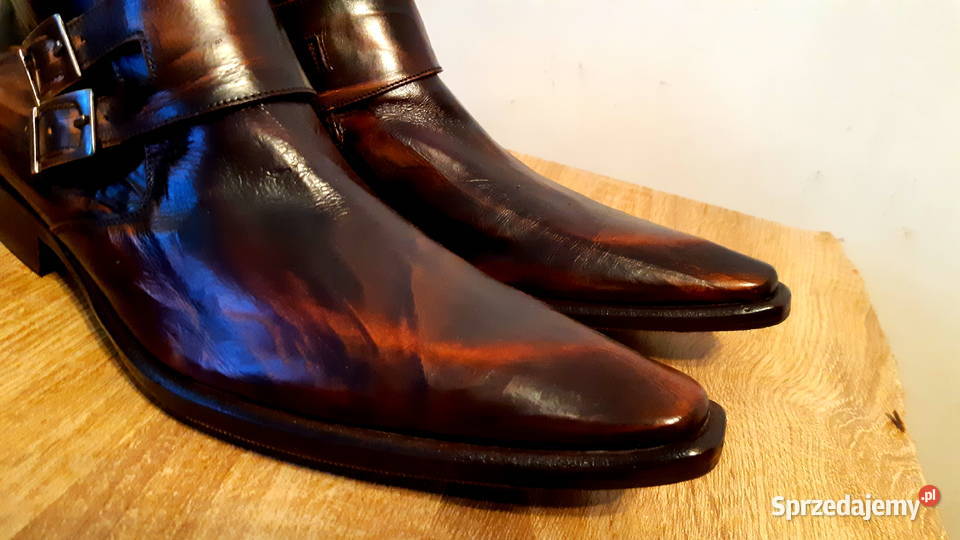 Pikolaki skórzane buffalo duble Monk ITALY Rzeszów