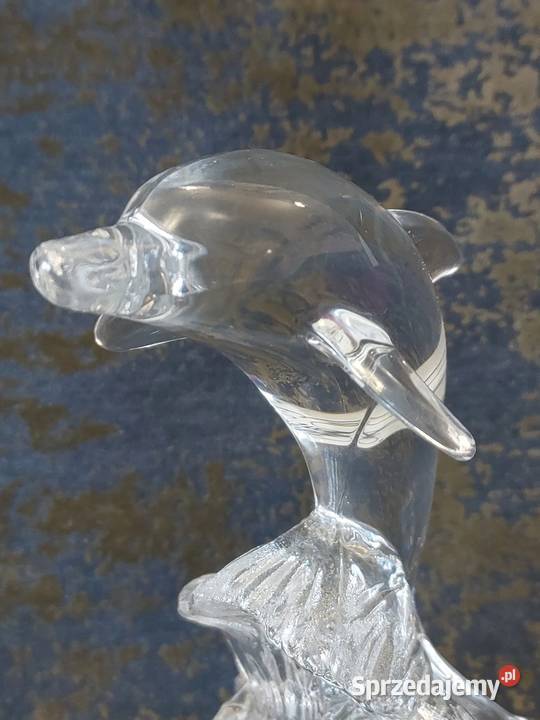 Figurka kryształowa delfina Skwierzyna