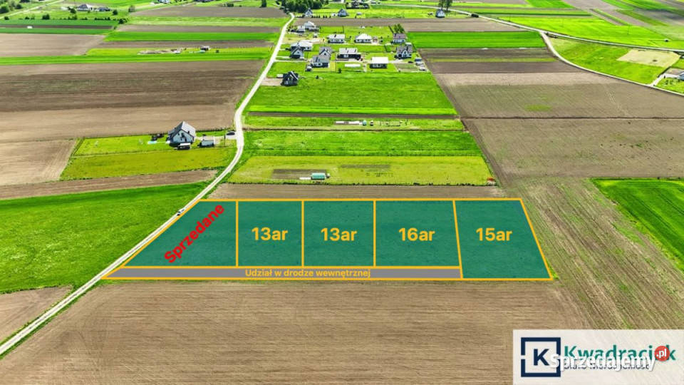 sprzedaży gruntu Besko Północna 1389m2