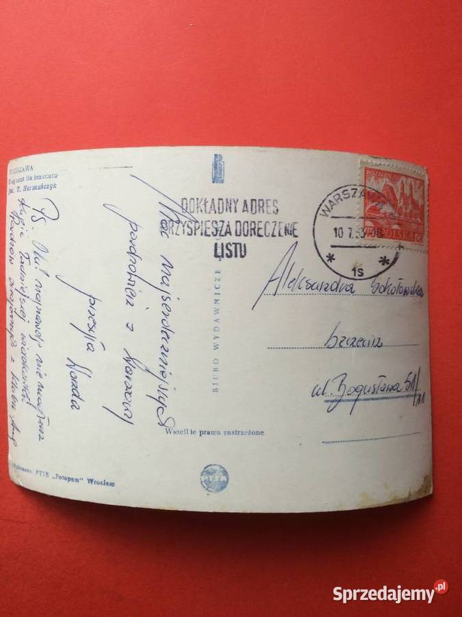 2317 Widokówka Warszawa Szczecin