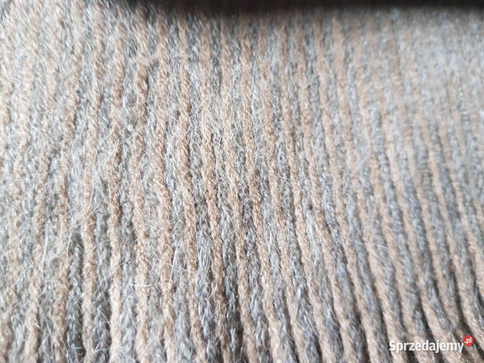 Długi wełniany szal chusta szalik pareo okrycie świętokrzyskie Kielce