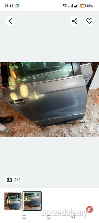 Drzwi prawe tył tylne Vw Passat B6 kombi LA7T osobowe zachodniopomorskie Sławno