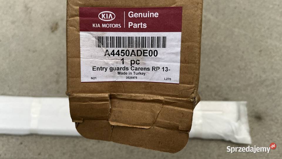 KIA Carens ozdobne nakładki progowe aluminiowe mazowieckie