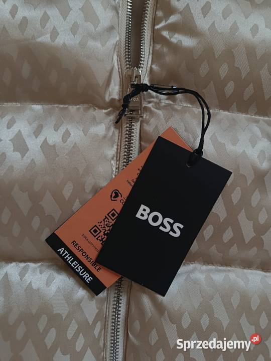 Bezrękawnik BOSS Vest najnowszy trend kolor ecru Białystok