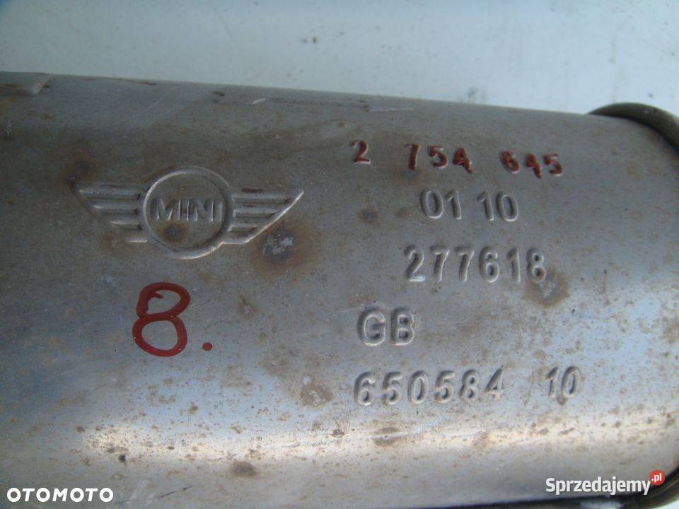 TŁUMIK MINI COOPER ONE R56 LIFT 2754645 2010R Motoryzacja