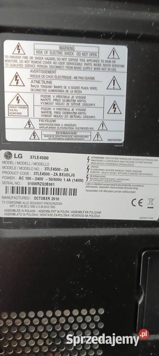 TV LG 37 LE 4500 podkarpackie Dębica