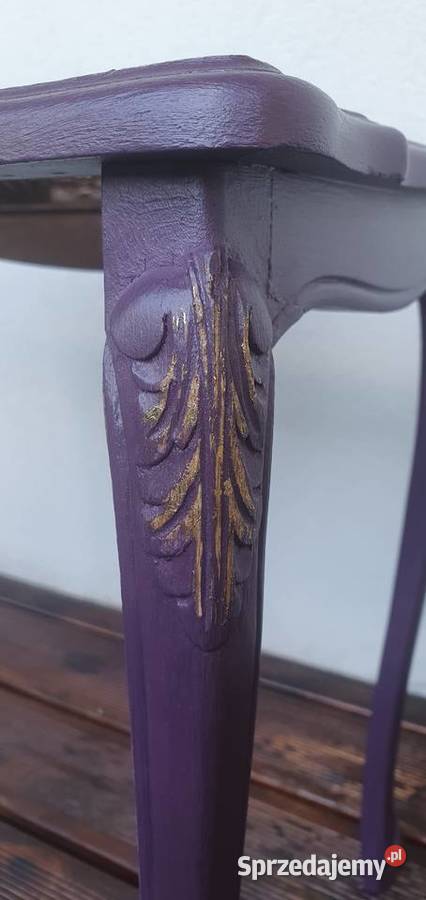 Stolik stoliczki ludwikowskie trojaczki