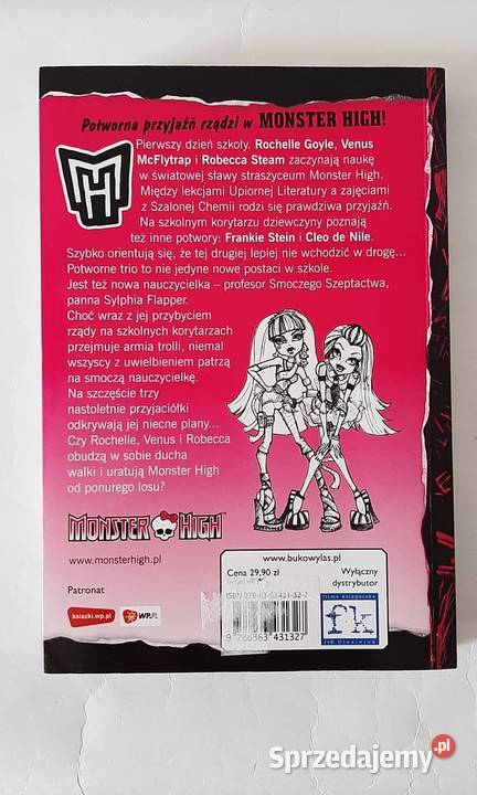 Przyjaciółki na zabój Monster High Gitty Książki dla dzieci Konstancin-Jeziorna