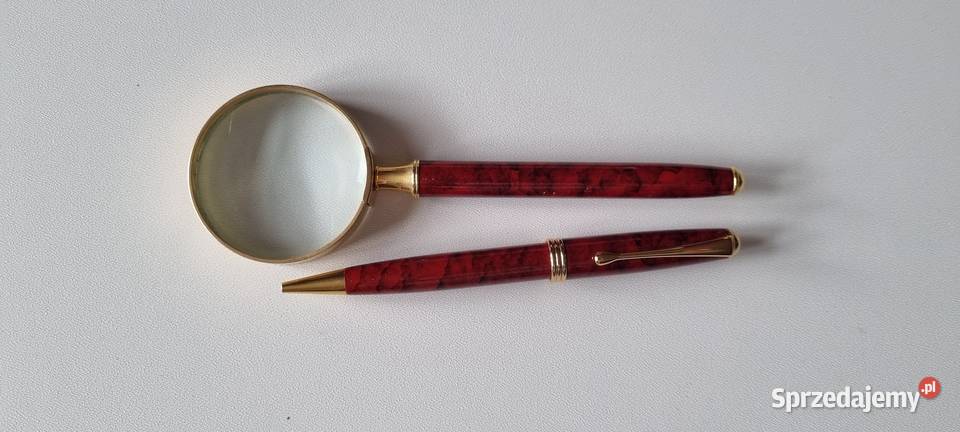 Zestaw upominkowy lupa i długopis lubuskie Zielona Góra