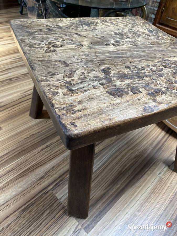 Handmade drewniany ręcznie wykonany Stolik Bystrzyca Kłodzka