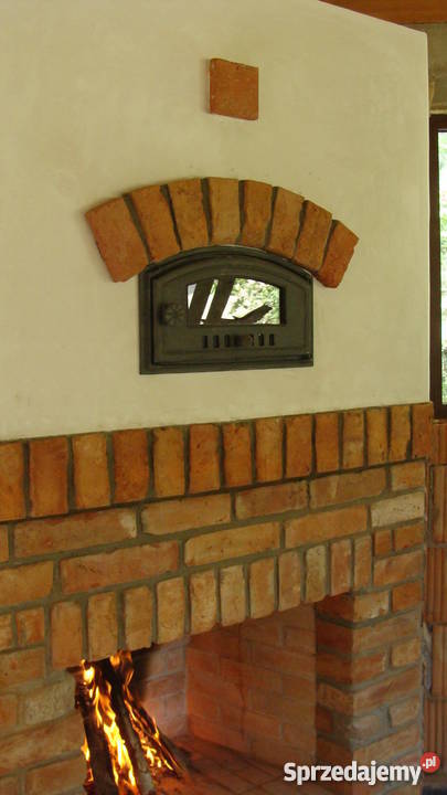 kominek murowany otwarty budowa kominka z cegieł Skierniewice