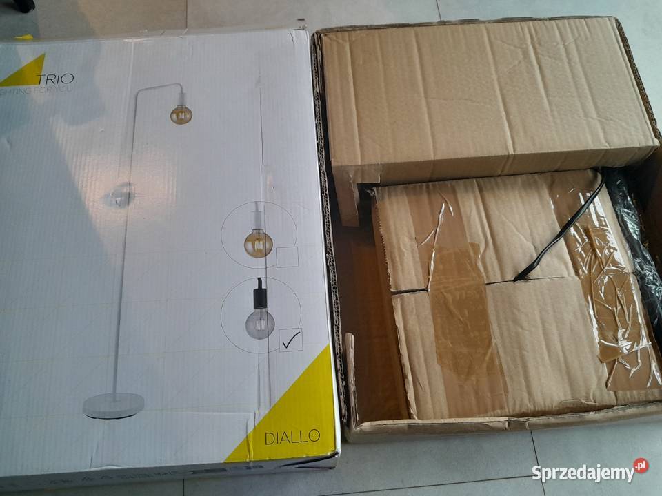 Lampa stojąca czarna Trio Diallo E27 nowa outlet Dąbrowa Górnicza sprzedam