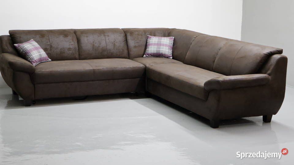 TLH Narożnik z funkcją spania ciemnobrązowa Poznań sprzedam