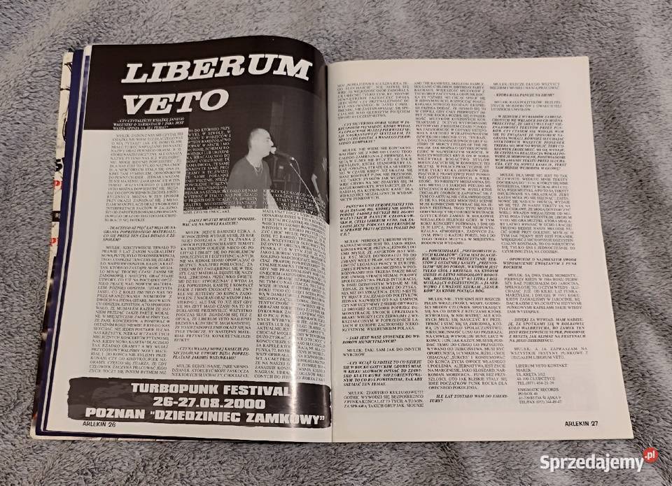 Arlekin 9 Lato 32000 Punk hc reggae fanzine Rybnik