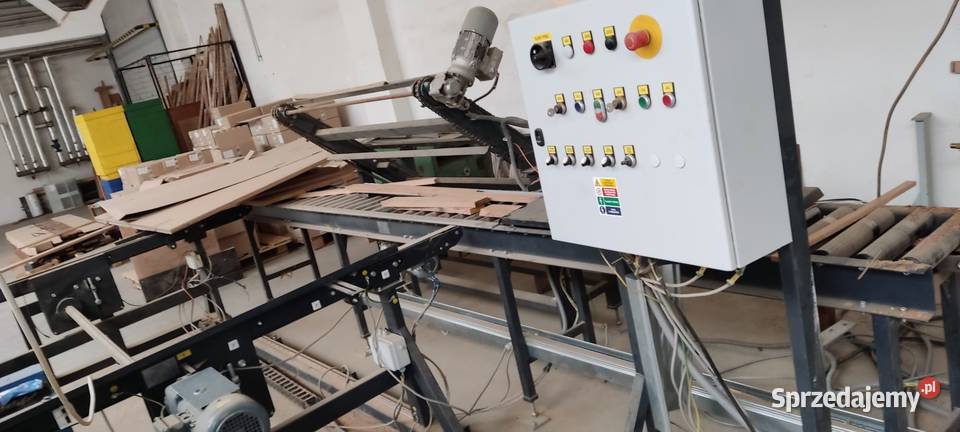 System odbioru ze strugarki do czopiarki