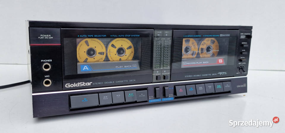 Goldstar GSW5220 Cassette Deck magnetofon MINI Magnetofony Międzychód sprzedam