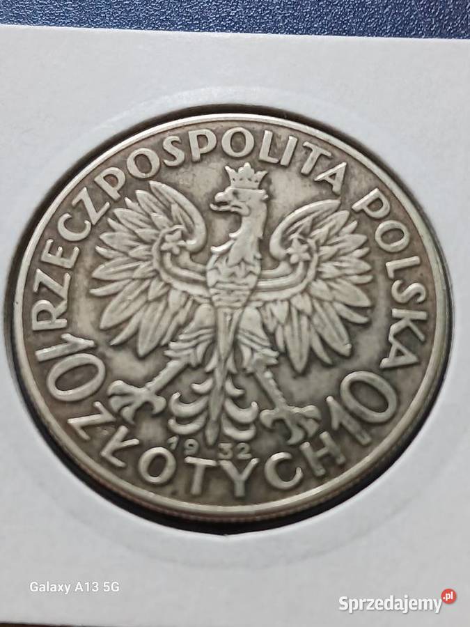 10 Głowa kobiety 1932 r 2 bez znaku mennicy Konin