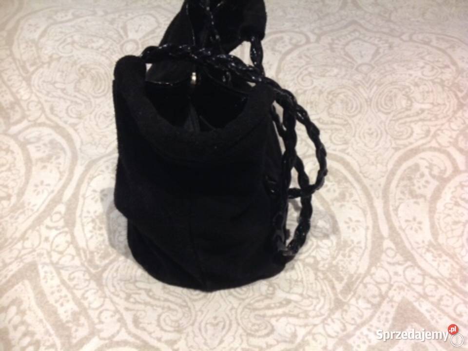 Torebka Czarna Skórzana Zamszowa Damska lubuskie sprzedam