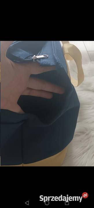 Torba do ręki granatowa duża Krosno