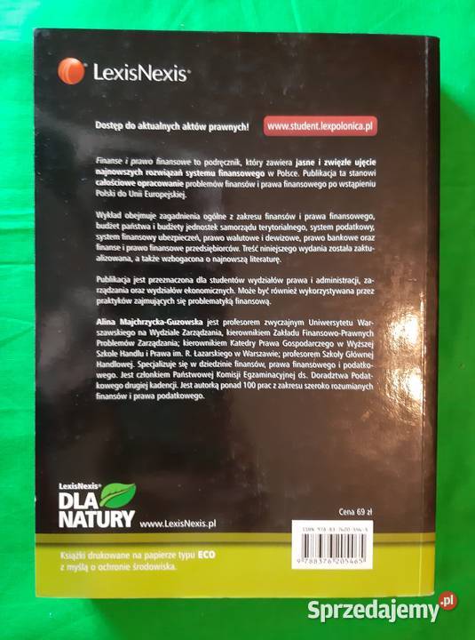 Finanse i prawo finansowe Alina Warszawa