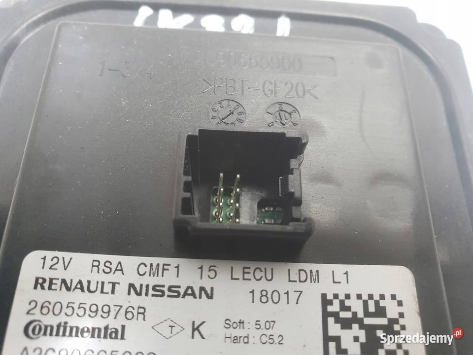 Renault Megane IV PRZETWORNICA LAMPY LED Moduł Przetwornice Janów