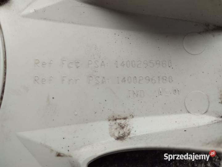 Kołpak Peugeot 16 1400295980180 V2PGT16 sztukę Kamieniec