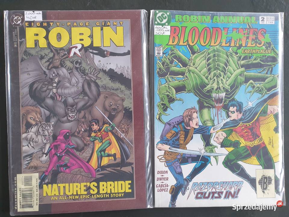 Robin zestaw 7 oryginalnych komiksów USA DC Gdynia