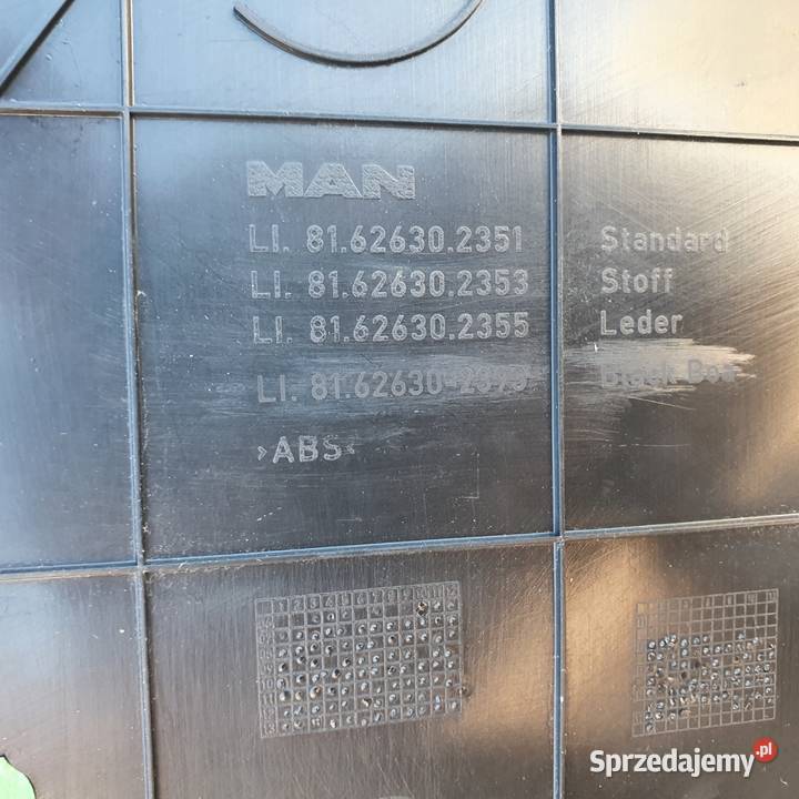 MAN TGS BOCZEK LEWY TAPICERKA EURO 5 81626302351 lubuskie Bieleń sprzedam