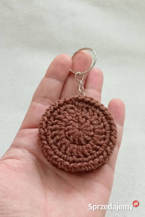 Ciasteczko Oreo wykonane na szydełku brelok Łask