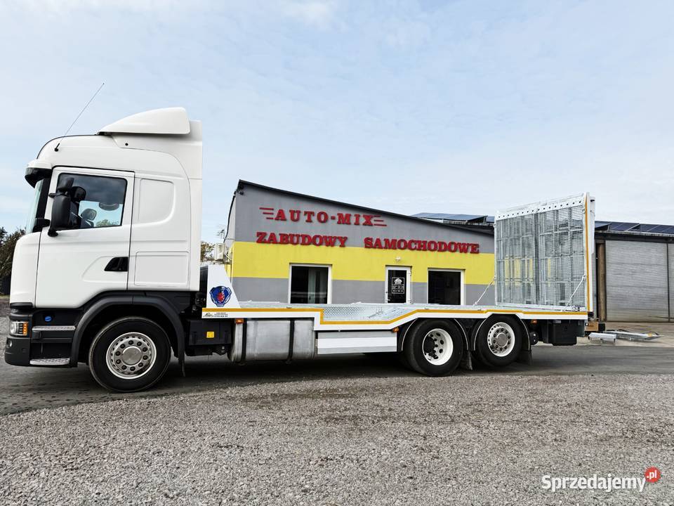 Scania auto laweta pomoc drogowa