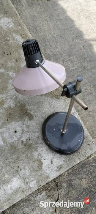 Lampa nożycowa na biurko lampka PRL Radom Poświętne