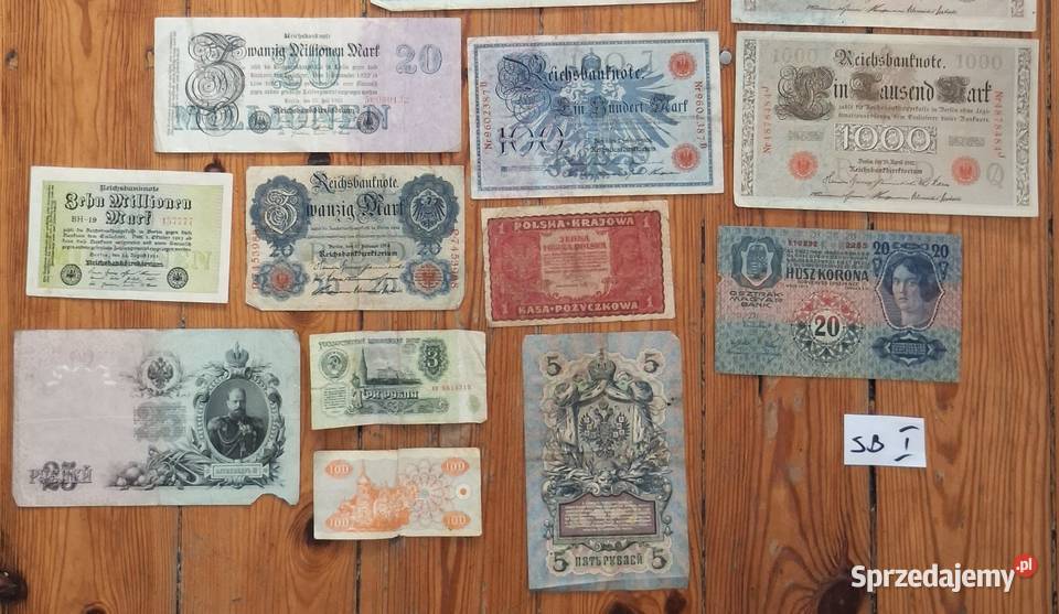 Zestaw Starych Banknotów x24 Mix BSI Gliwice