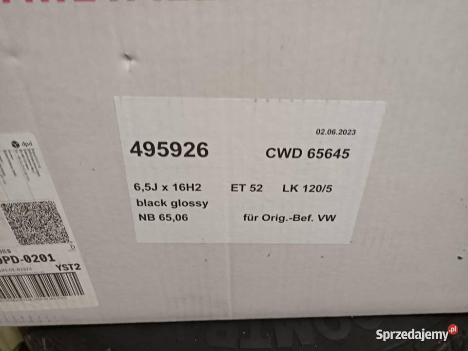 Borbert 16 5x120 VW T5 Samochodowe dolnośląskie Leśna sprzedam