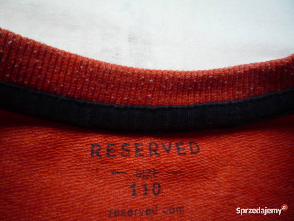 Reserved r 104 Bluzka Ciepła bawełna Ceglasta z Szczecin