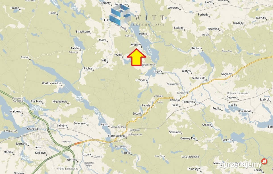 Działka 2216m2 Worliny