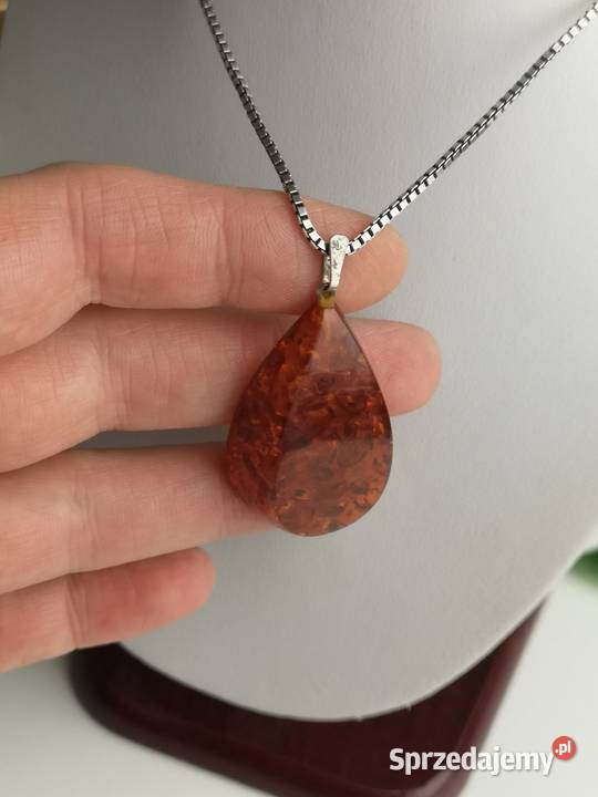 zawieszka bursztyn Zegarki i Biżuteria Toruń sprzedam