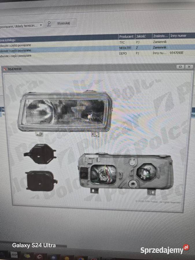 Reflektor przód Passat B4 Lewy lewe Lampy przednie pomorskie Bytów