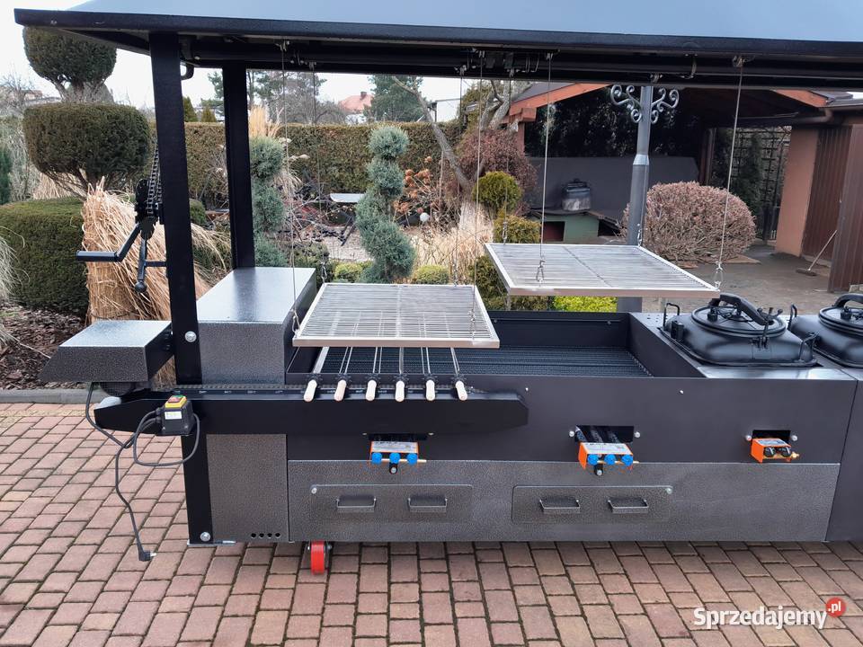 Gastronomiczny grill cateringowy gazowy węglowy Damasławek