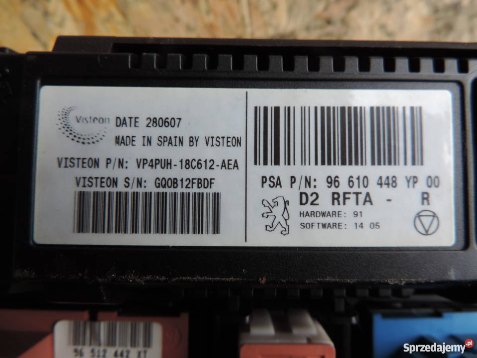 Peugeot 407 panel sterowania nawiewu Nowy Sącz sprzedam
