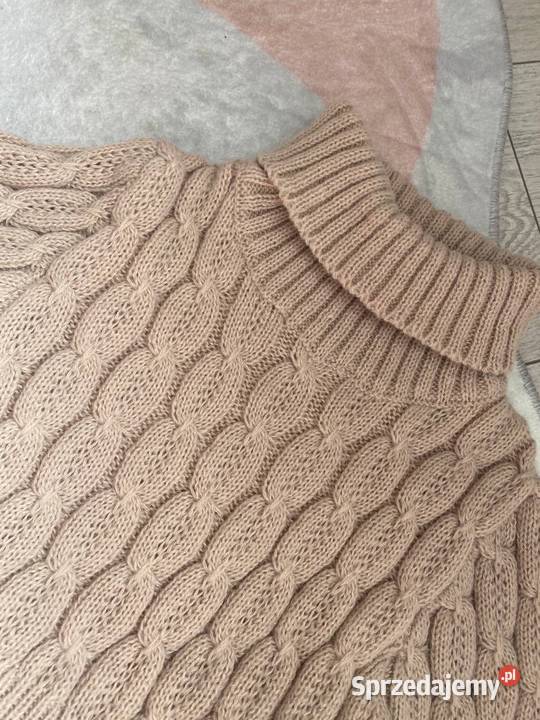 Sukienka sweterkowa dziewczęca 98104 miękka golf zachodniopomorskie