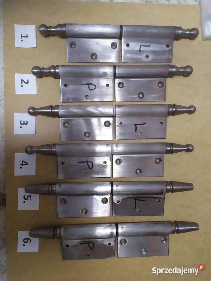 Zawias do starych drzwi bezprzylgowych zabytkowe Paterek