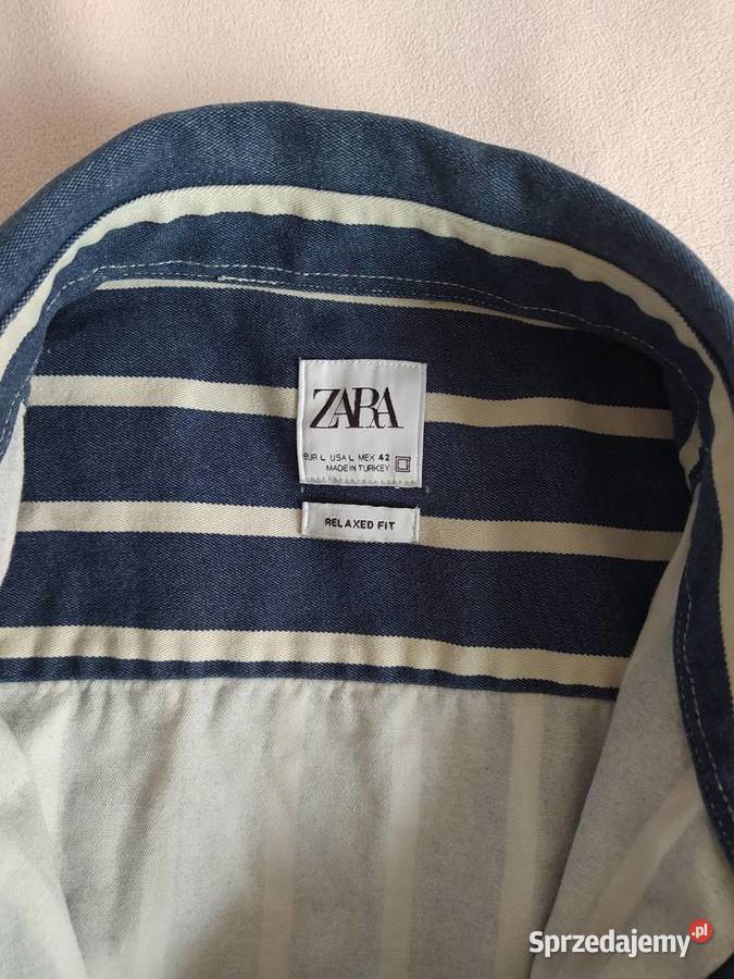 Koszula Zara Relaxed Fit w pasy LXL Zara