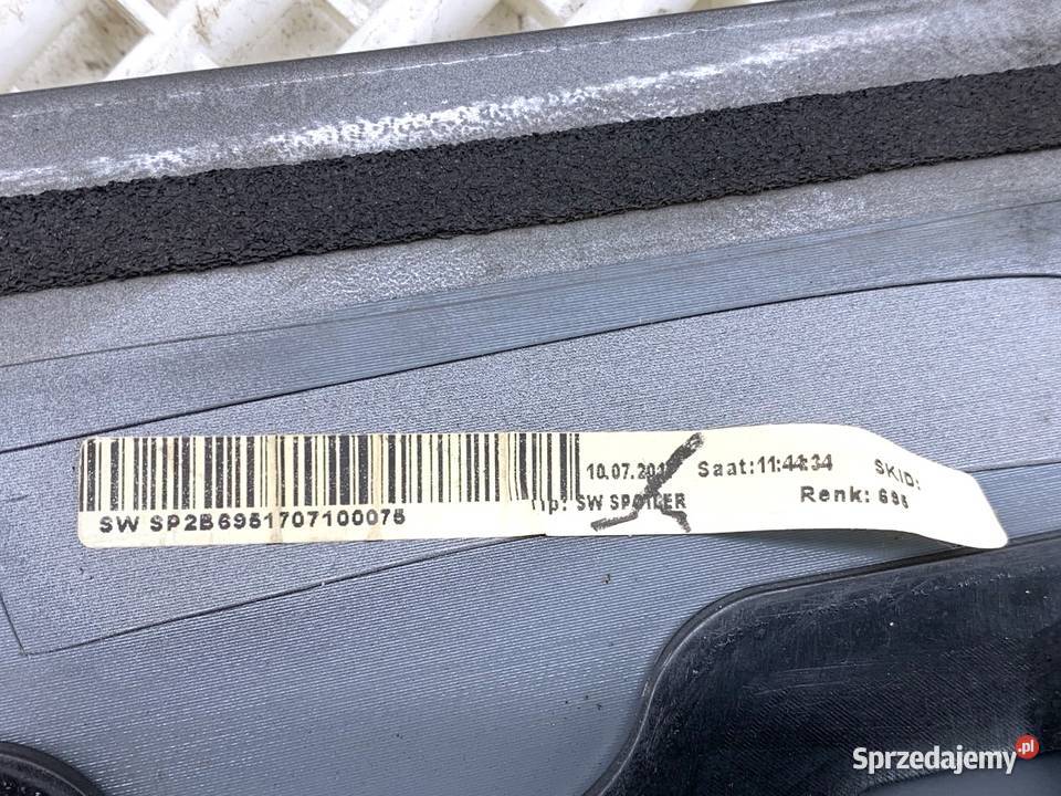 SPOILER LOTKA LAMPA STOP FIAT TIPO Kombi