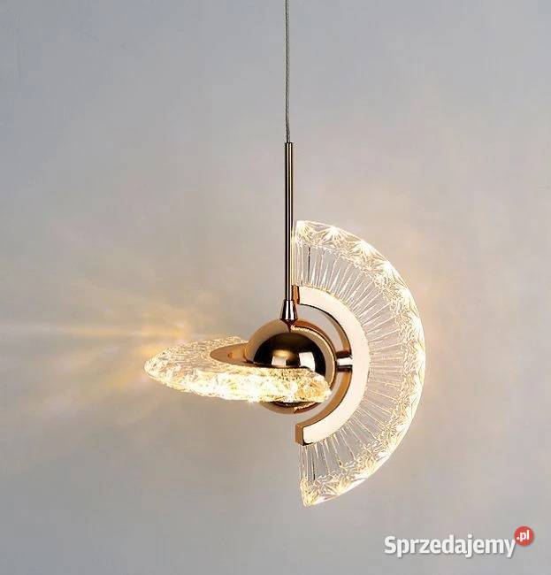 Żyrandol nowoczesny lampa wisząca glamour złota mazowieckie
