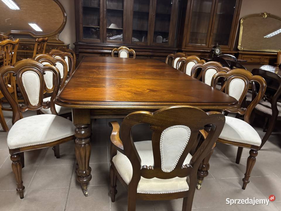 Stylowy Angielski Zestaw Rozkładany Stół 10