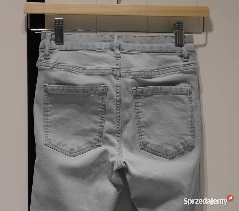 Sinsay świetne spodnie skinny nowe 34 XS niebieski Wrocław
