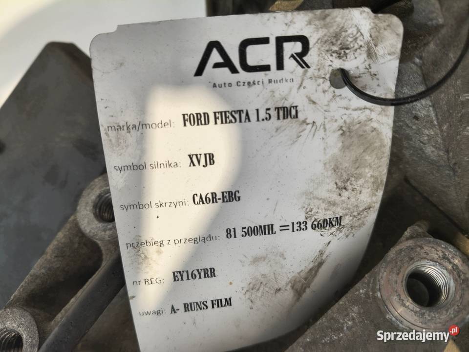 SKRZYNIA BIEGÓW Ford Fiesta VII MK7 15 TDCI Chełm