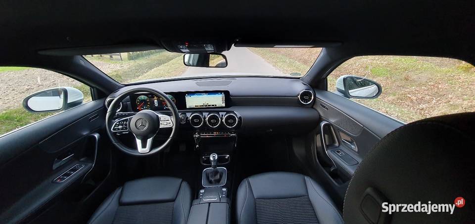 Mercedes A200 Benzyna 40000 2021r Ledy Biała reflektory ksenonowe Tomaszów Lubelski