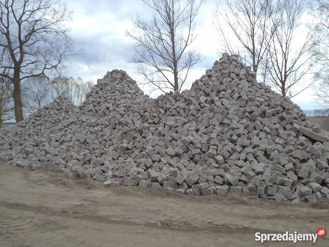 Kostka granitowa szara 1720 Używana Najtaniej Żary